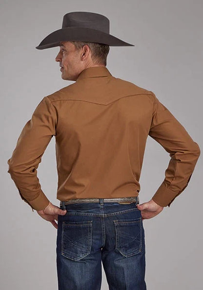 Roper 2124 Solid (Rust) - Men's Western Shirt