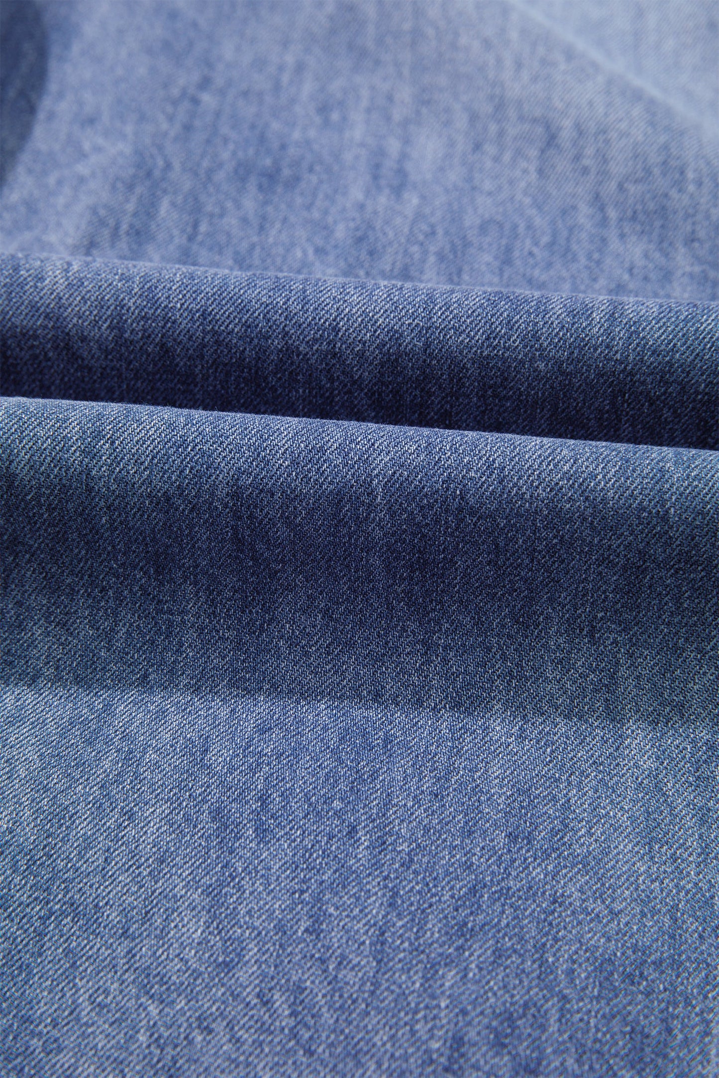 Denim Pleated High Rise Cropped Wide Leg Pants