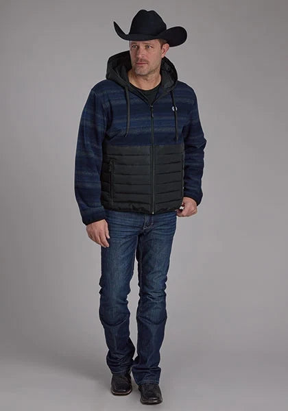 Roper 2320 Combo (Navy) - Men's Fleece/Nylon Jacket