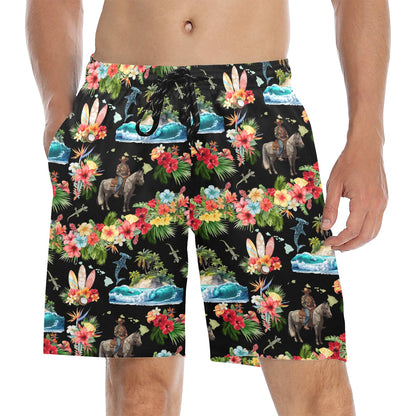 Paniolo Mid-Length Men’s Swim Trunks