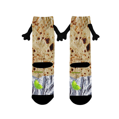 Tortilla & Lime Holding Hands Socks (Children)