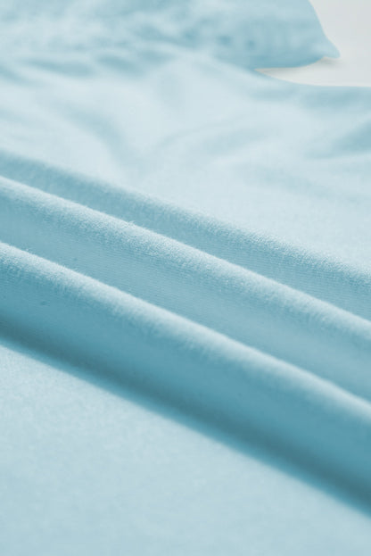 Lace Patchwork Raglan Sleeve Seam Detail Tee