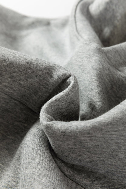 Contrast Rope Drawstring Ruffle Drop Shoulder Hoodie