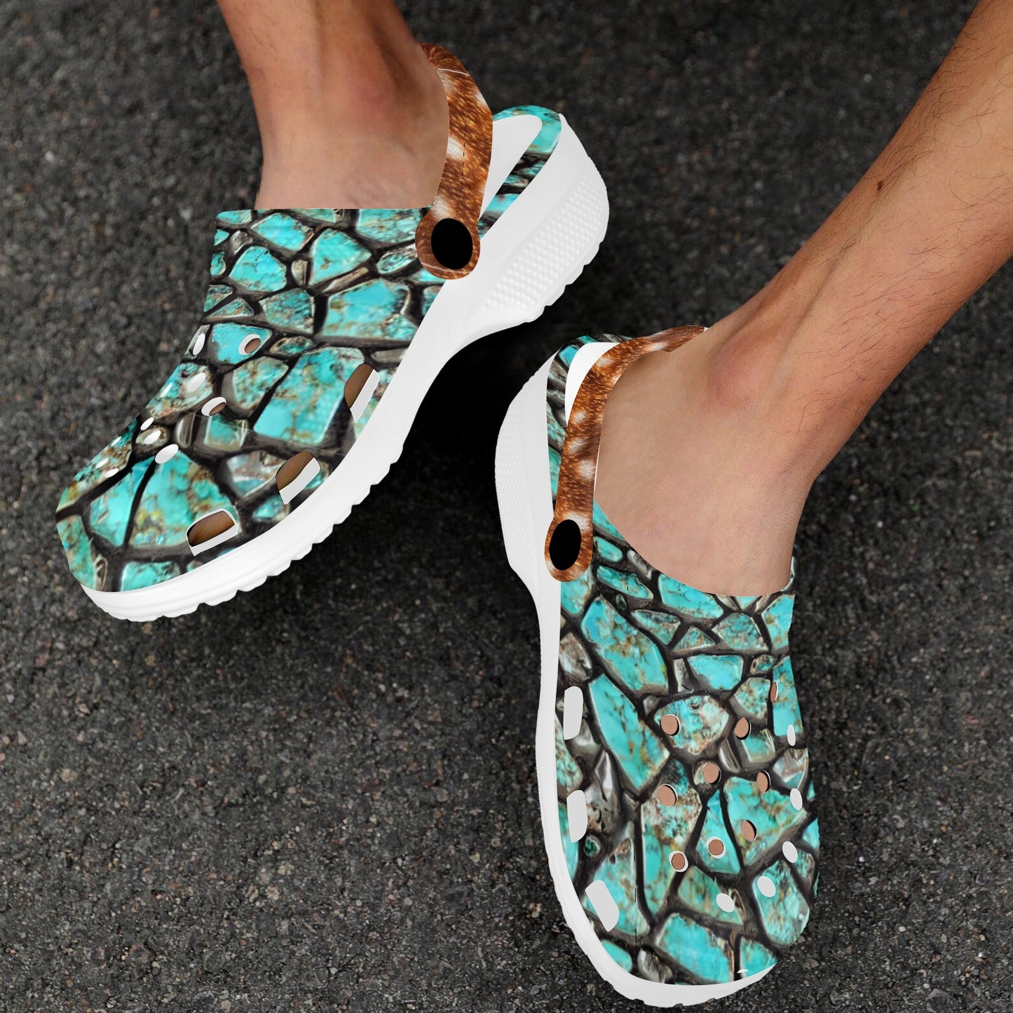 Kingsman Turqoise Fawn Salty Clogs