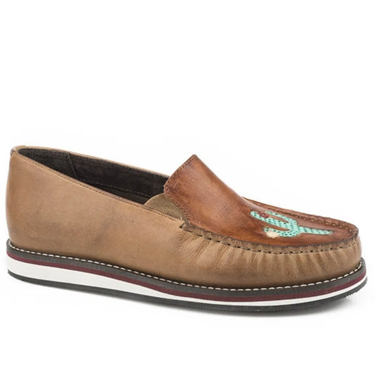 Roper Lone Cactus (Tan) - Women's Shoe