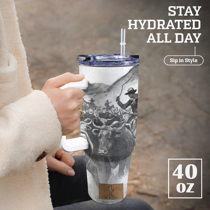 Cattle Drive 40 oz Tumbler