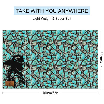 Kingman Turquoise Cowgirl Beach Towel