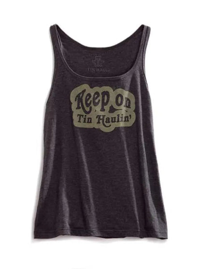 Tin Haul Keep On (Grey) - Women's Tank Top
