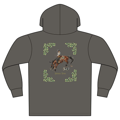 Branded Celtic Cowgirl Unisex Mineral Dye Organic Cotton Hoodie Tee