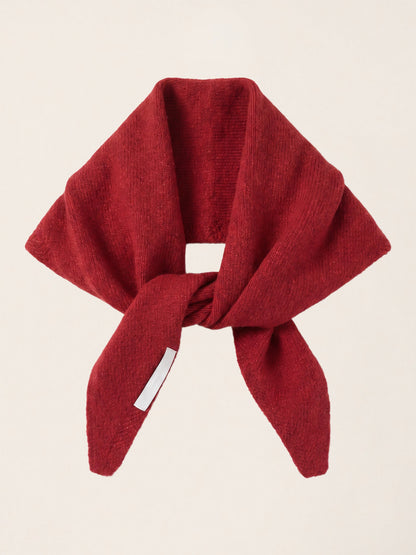 100% Merino Wool Knitted Triangle Scarf