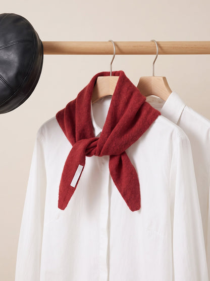 100% Merino Wool Knitted Triangle Scarf