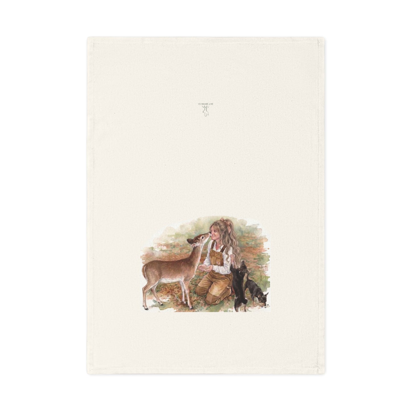 As The Deer Pants For Water Organic Cotton Tea Towel