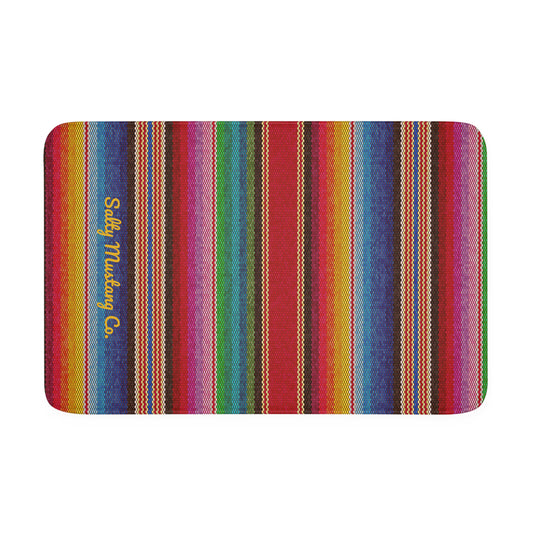 Serape Pattern Memory Foam Bath Mat