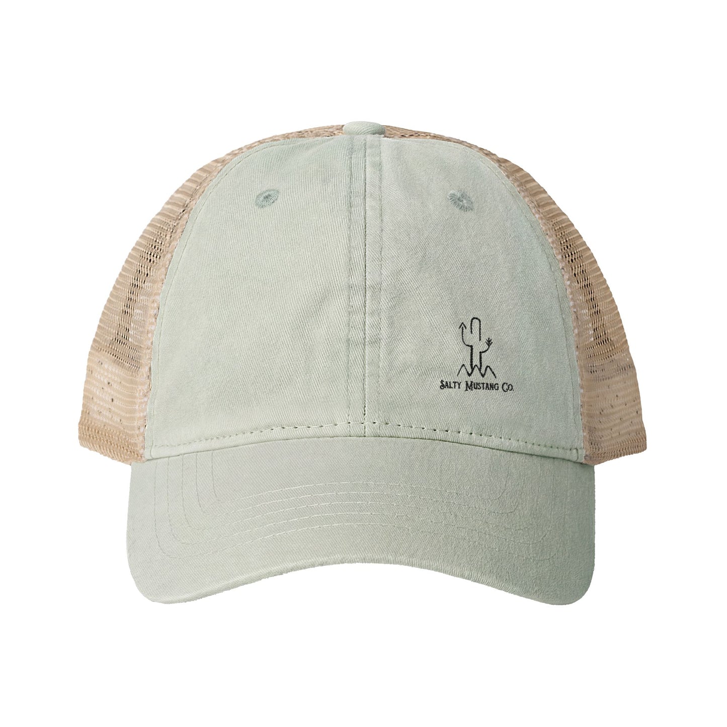 Women's Washed Mesh-Back Cap Embroidered Brand