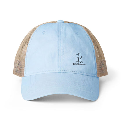 Women's Washed Mesh-Back Cap Embroidered Brand