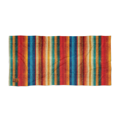 Rustic Serape Beach Towel