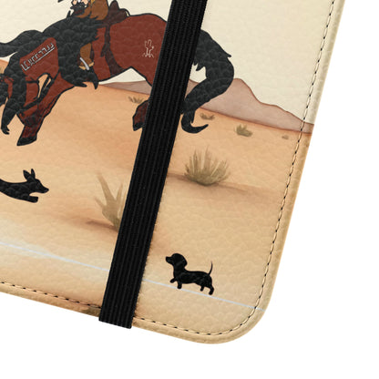 Salty Mustang Co. Lady Puncher Flip Wallet Phone Case (Samsung & iPhone)