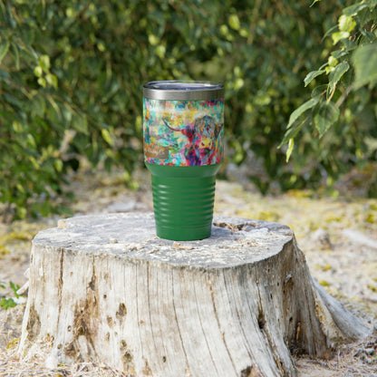 Salty Mustang Co. Highland Cow Multi-Color Ringneck Tumbler, 30oz