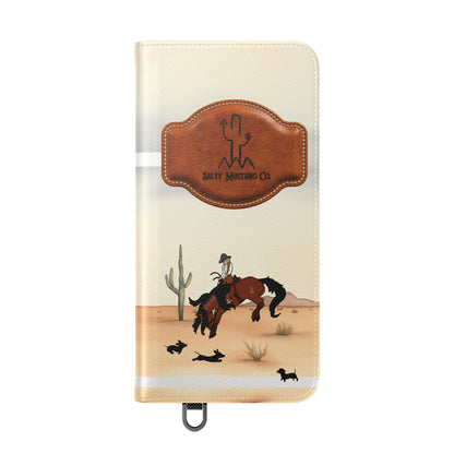 Salty Mustang Co. Lady Puncher Flip Wallet Phone Case (Samsung & iPhone)