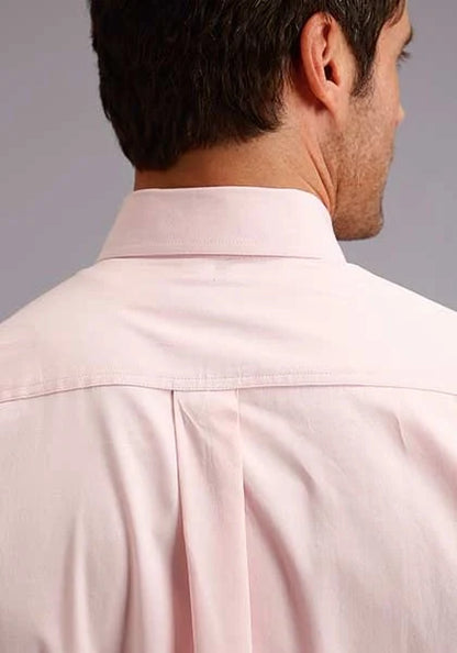Stetson 5661 End On End (Pink) - Men's Western Shirt