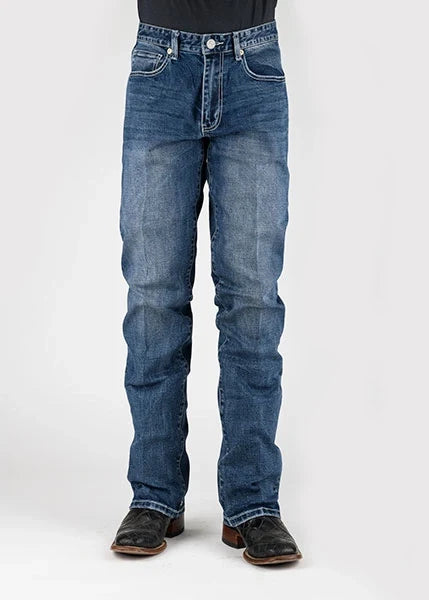 Stetson 1211 Straight Leg Stretch (Medium Wash) - Men's Jeans