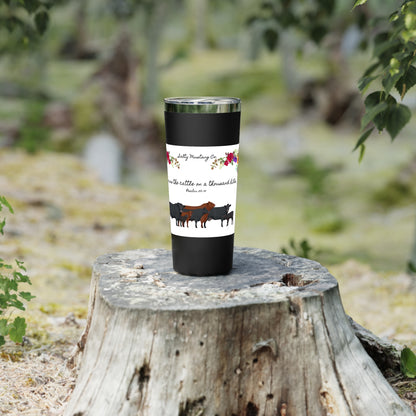 Salty Mustang Co. He Own's The Cattle On A Thousand Hills Copper Vacuum Insulated Tumbler, 22oz