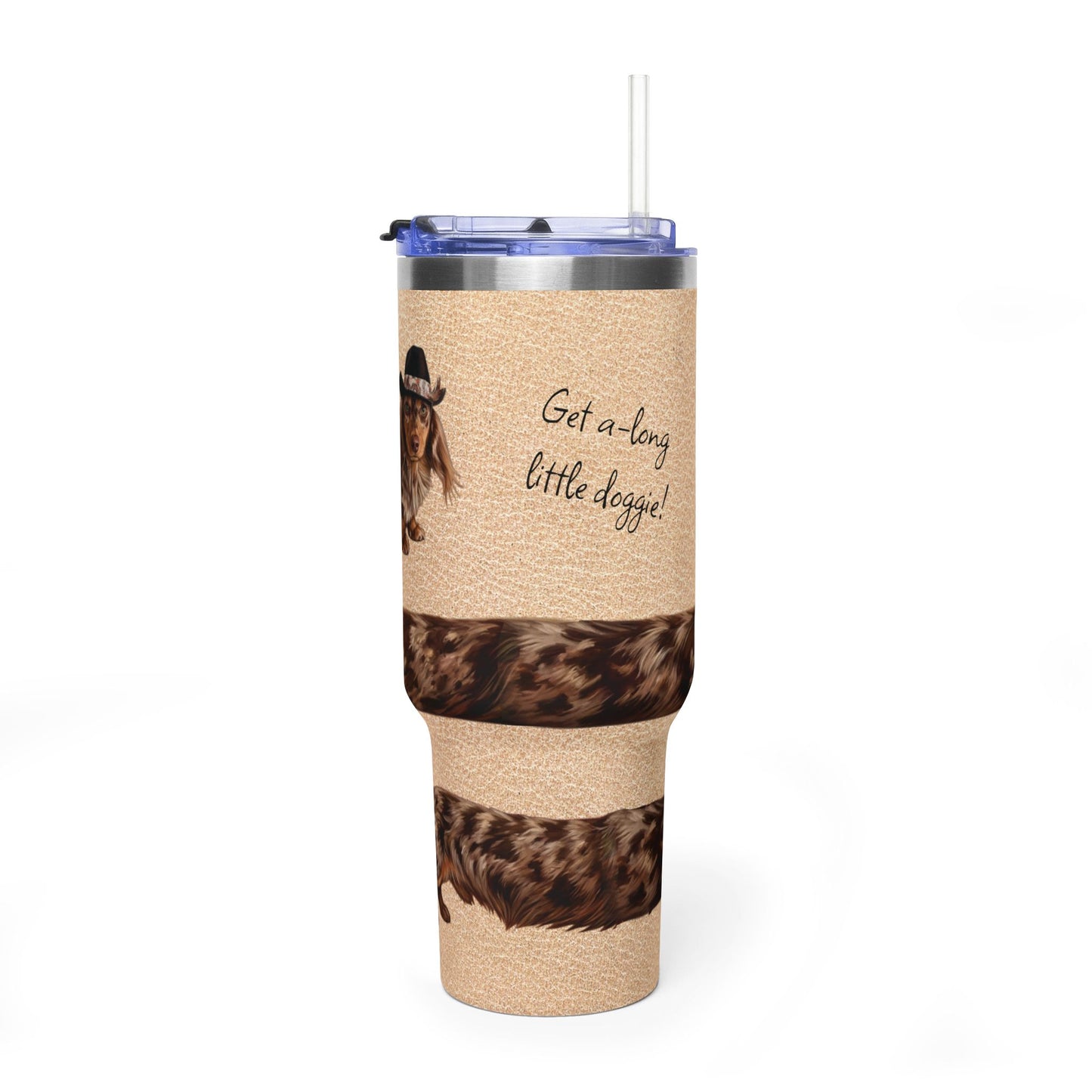 Andouille Wrap Get A-Long Little Doggie Vacuum Thermal Tumbler, 40oz