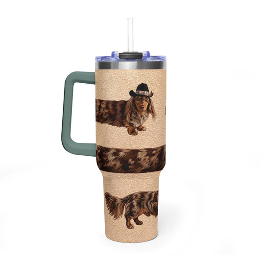 Andouille Wrap Get A-Long Little Doggie Vacuum Thermal Tumbler, 40oz