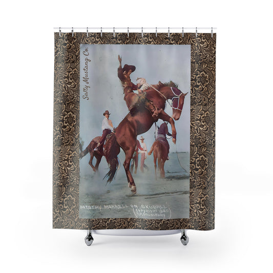 Vintage Long Live Cowgirls Shower Curtain