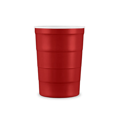 Reuseable Red Solo Style Steel Cup With Custom Mustang Brand