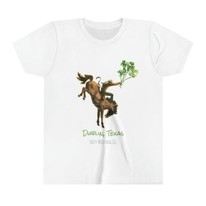 Dublin, Texas Bronc Rider Shamrock Youth Tee