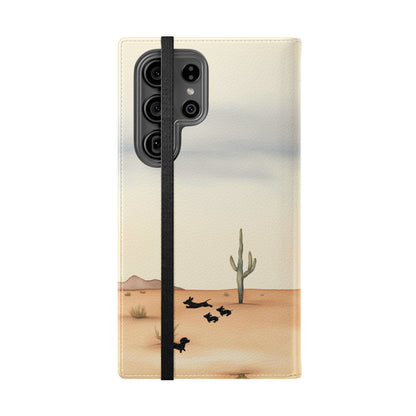Salty Mustang Co. Lady Puncher Flip Wallet Phone Case (Samsung & iPhone)