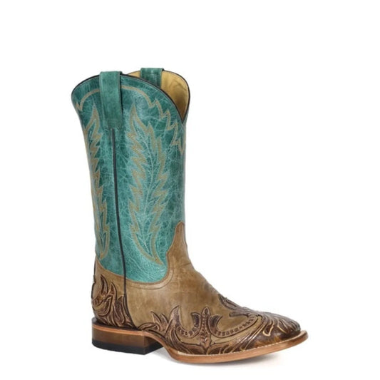 Stetson Judson (Turquoise) - Men's Cowboy Boot