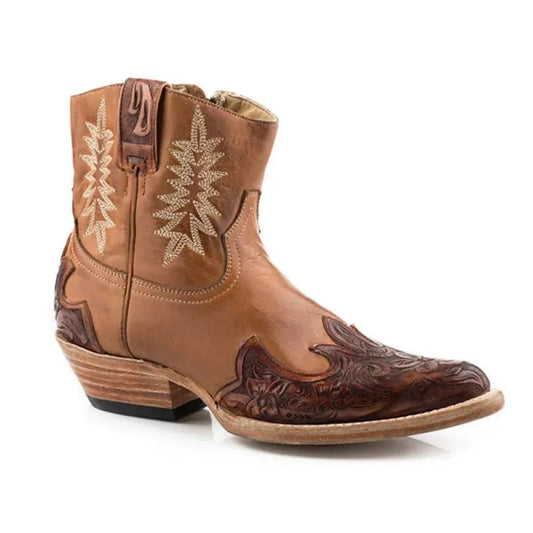 Stetson Bea (Brown) - Women's Leather Cowgirl Boot