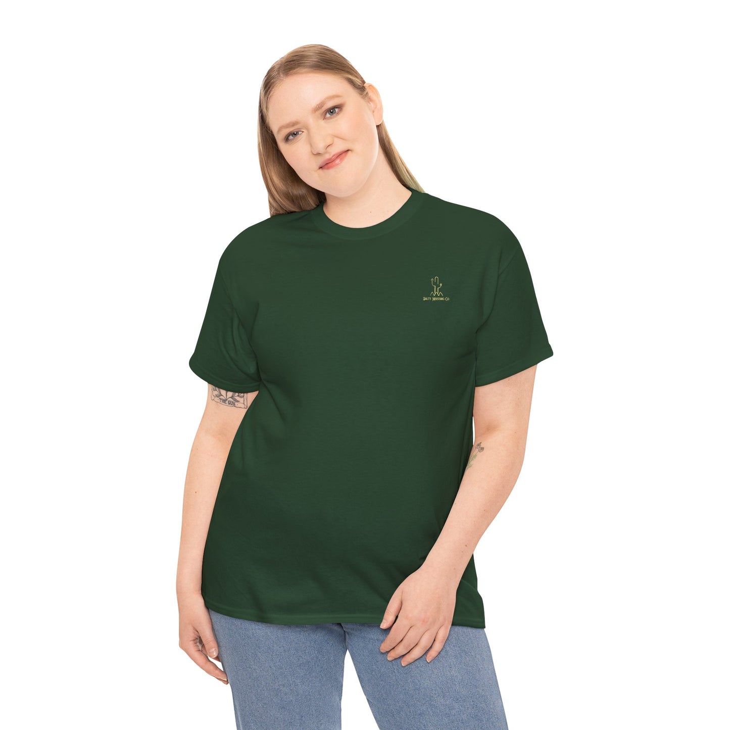 Dublin, Texas Shamrock Bronc Rider Unisex Heavy Cotton Tee