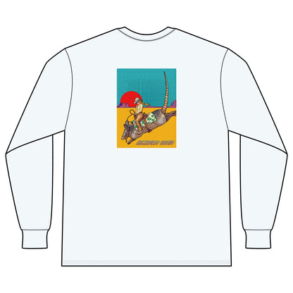 Armadillo Comic Unisex Long Sleeve Organic Cotton Tee