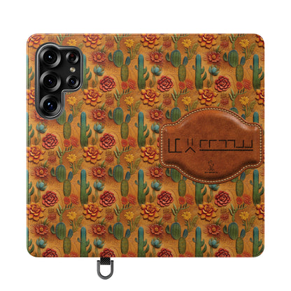 Customizable Mustang Brand Wallet Flip Phone Case (iPhone and Samsung)