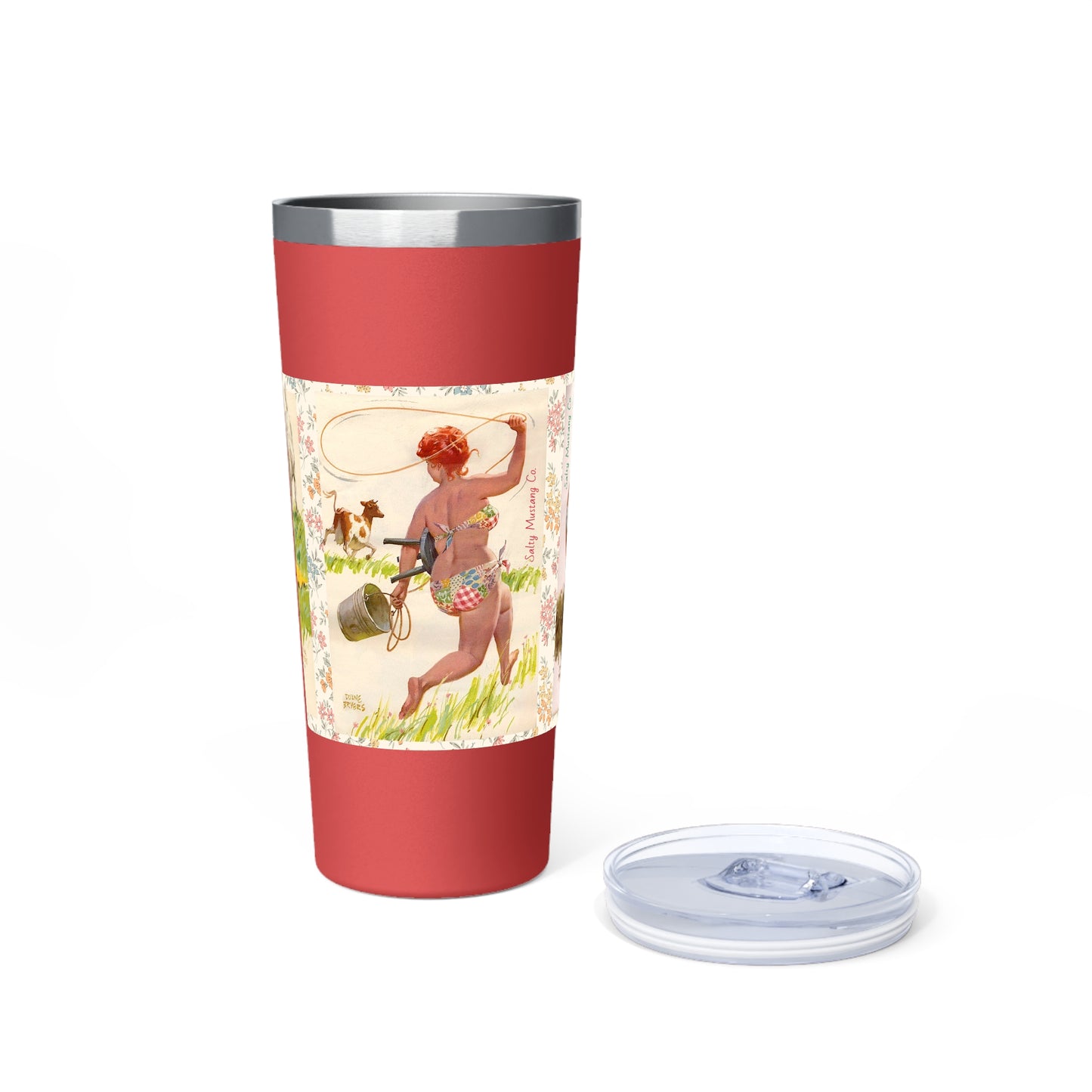 Hilda On The Farm Duane Bryers Copper Vacuum Insulated Tumbler, 22oz