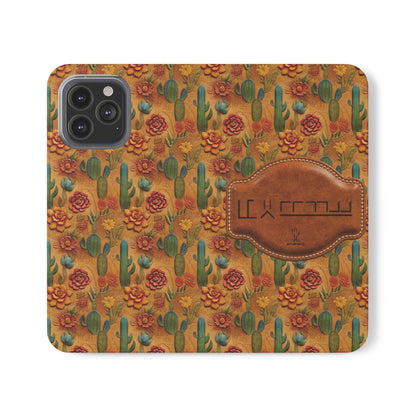 Customizable Mustang Brand Wallet Flip Phone Case (iPhone and Samsung)