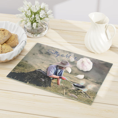 Cowboy with Skillet Cutting Board