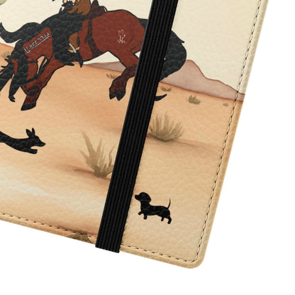 Salty Mustang Co. Lady Puncher Flip Wallet Phone Case (Samsung & iPhone)