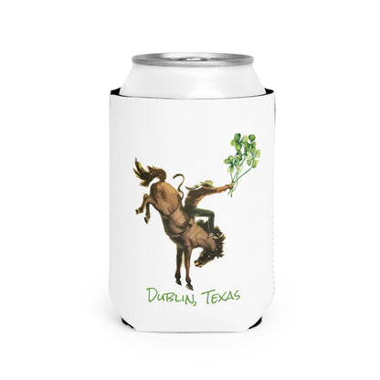 Dublin, Texas Salty Mustang Co. Shamrock Koozie