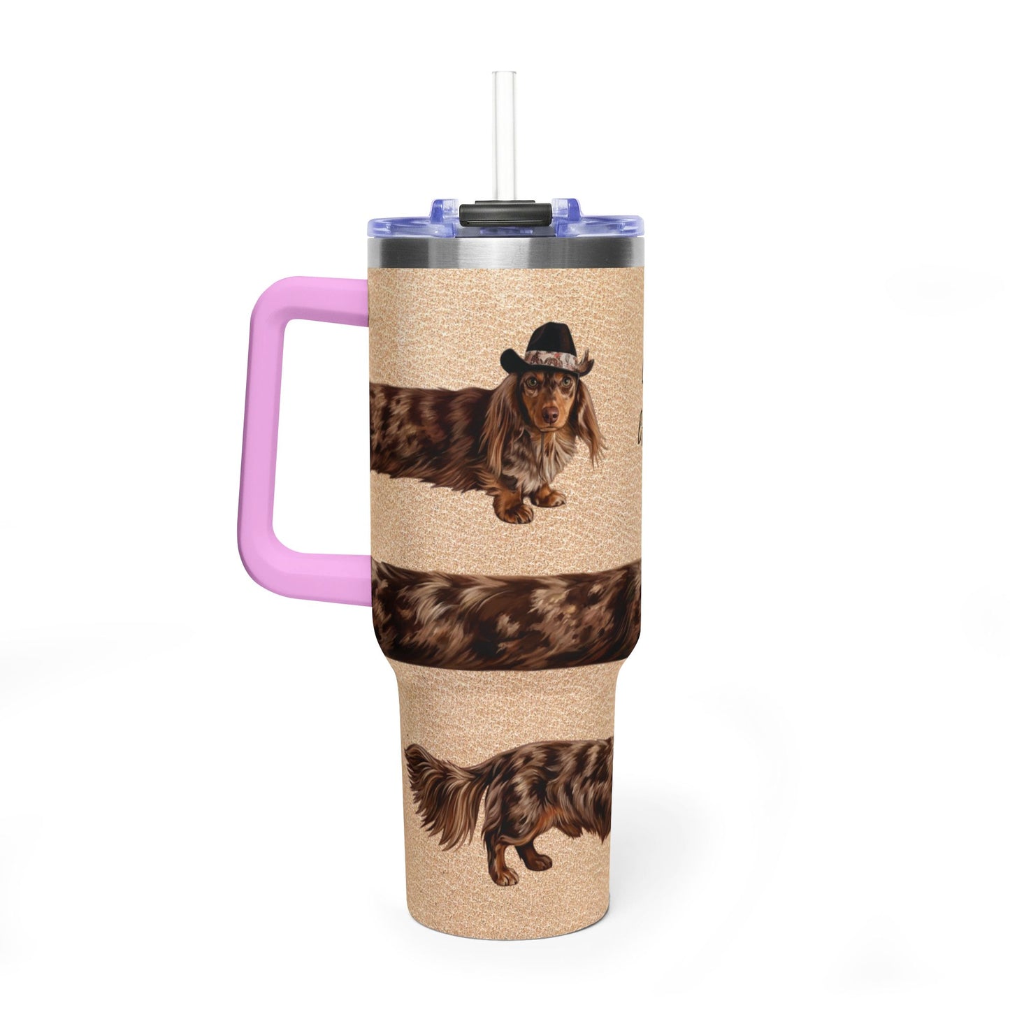 Andouille Wrap Get A-Long Little Doggie Vacuum Thermal Tumbler, 40oz