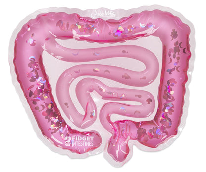 Fidget Intestines 🤏 – Squishy Liquid-Filled Gut Gag Toy with Food Confetti 💦