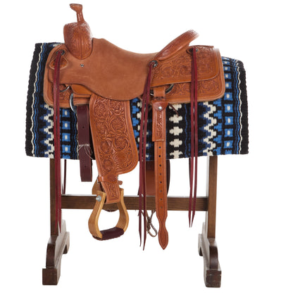 1313DOM-2 Domino 40X34 New Zealand Wool Saddle Blanket