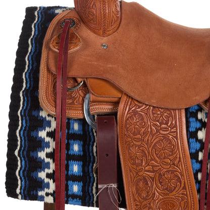 1313DOM-2 Domino 40X34 New Zealand Wool Saddle Blanket
