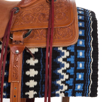 1313DOM-2 Domino 40X34 New Zealand Wool Saddle Blanket