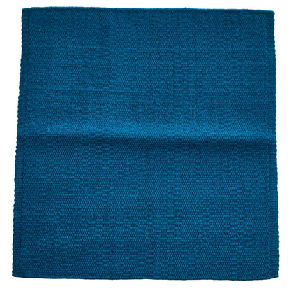 1314-100 San Juan Solid Ocean Blue 36x34 New Zealand Wool Saddle Blanket
