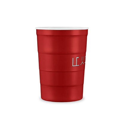 Reuseable Red Solo Style Steel Cup With Custom Mustang Brand