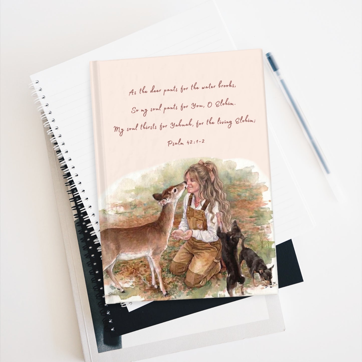As The Deer Pants For The Water Journal - Ruled Line